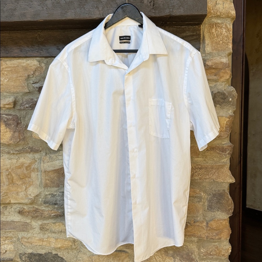 Van Heusen White Wrinkle-Free Shirt